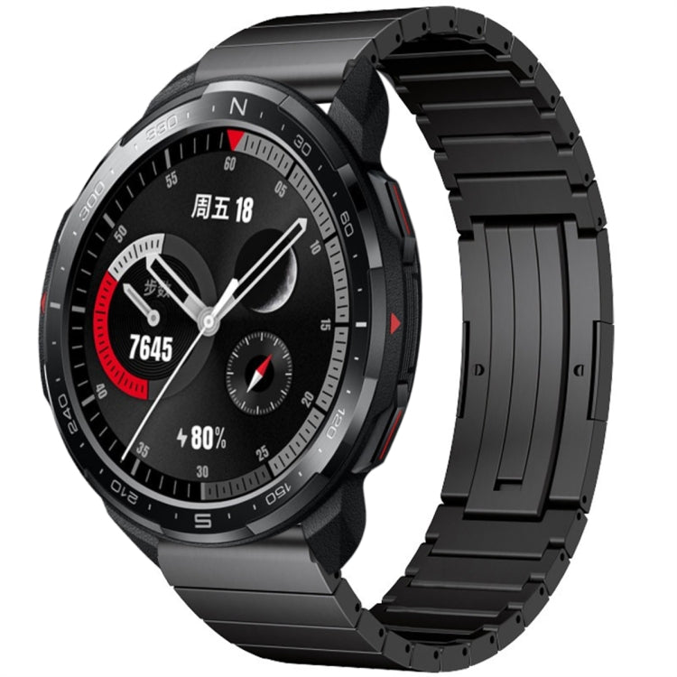 For Honor Watch GS Pro One Bead Titanium Alloy Watch Band(Black) - Watch Bands by PMC TechLife | Online Shopping South Africa | PMC TechLife