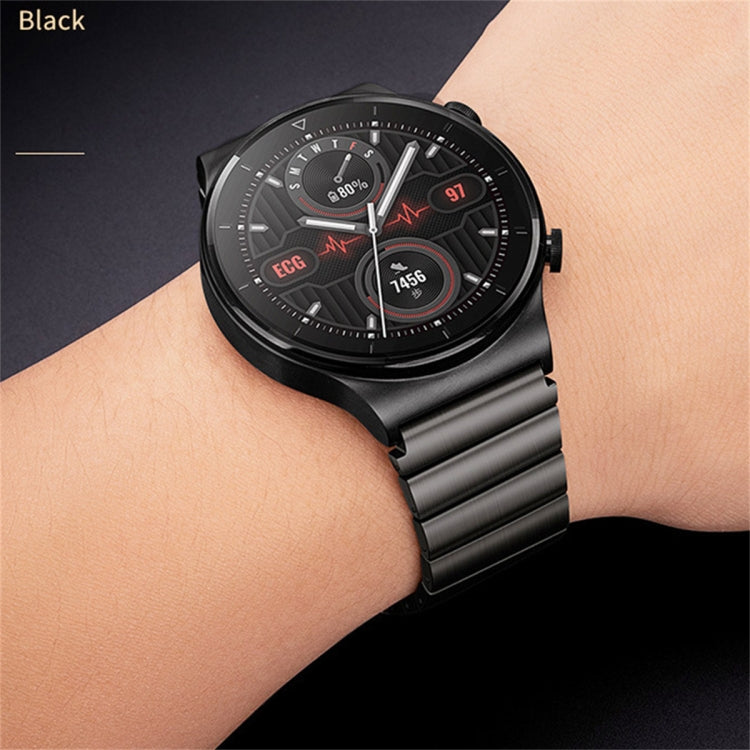 For Honor Magic Watch 2 46mm One Bead Titanium Alloy Watch Band(Black) - Watch Bands by PMC TechLife | Online Shopping South Africa | PMC TechLife