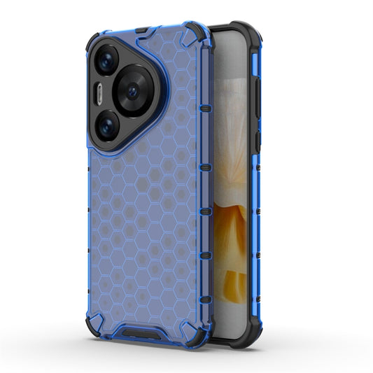 For Huawei Pura 70 Pro+ Shockproof Honeycomb Phone Case(Blue) - Huawei Cases by PMC Jewellery | Online Shopping South Africa | PMC Jewellery | Buy Now Pay Later Mobicred