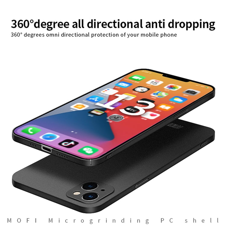 For iPhone 15 MOFI Fandun Series Frosted PC Ultra-thin All-inclusive Phone Case(Black) - iPhone 15 Cases by MOFI | Online Shopping South Africa | PMC Jewellery