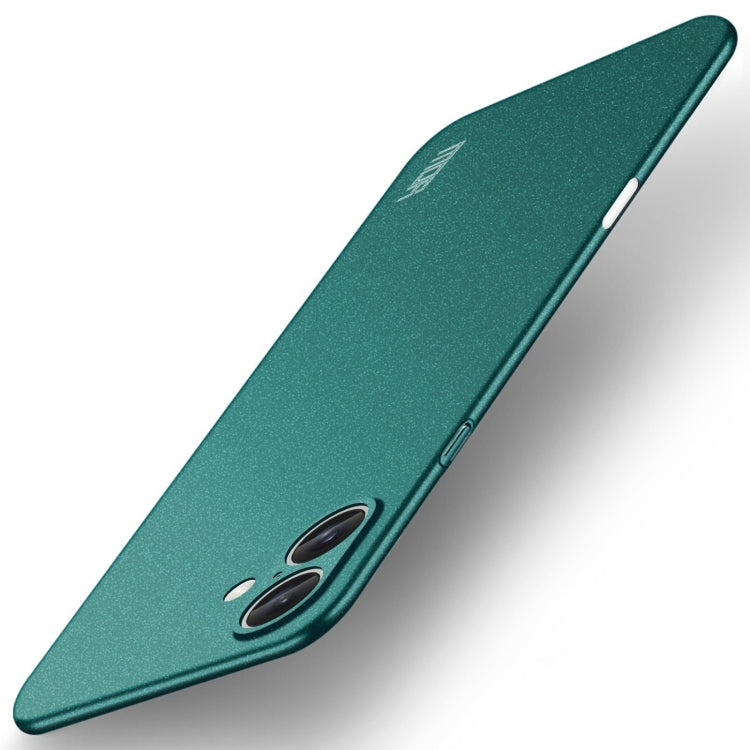 For iPhone 16 MOFI Fandun Series Frosted PC Ultra-thin All-inclusive Phone Case(Green) - iPhone 16 Cases by MOFI | Online Shopping South Africa | PMC Jewellery | Buy Now Pay Later Mobicred