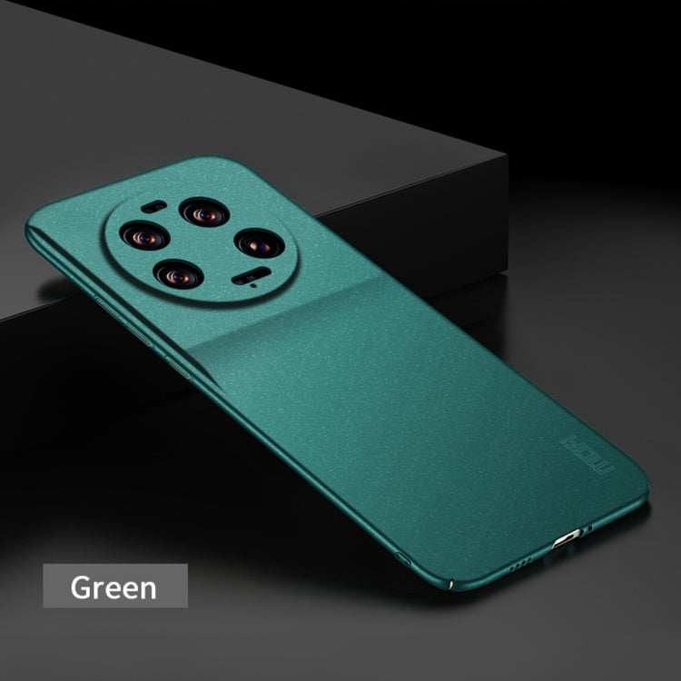 For Xiaomi 13 Ultra MOFI Fandun Series Frosted PC Ultra-thin All-inclusive Phone Case(Green) - Xiaomi Cases by MOFI | Online Shopping South Africa | PMC Jewellery