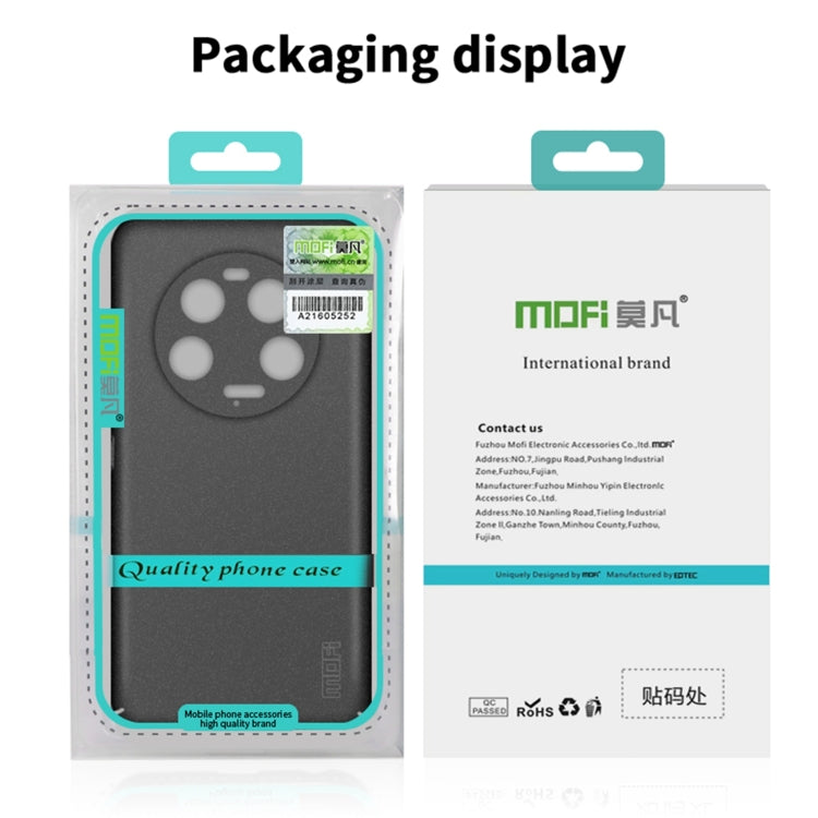 For Xiaomi 14 Ultra MOFI Fandun Series Frosted PC Ultra-thin All-inclusive Phone Case(Black) - 14 Ultra Cases by MOFI | Online Shopping South Africa | PMC Jewellery | Buy Now Pay Later Mobicred