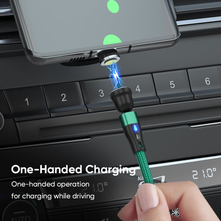 ENKAY PD60W Type-C to Type-C / 8 Pin / Micro USB Magnetic 540 Degrees Rotating Fast Charging Cable, Length:2m(Black) - Charging Cable & Head by ENKAY | Online Shopping South Africa | PMC Jewellery | Buy Now Pay Later Mobicred