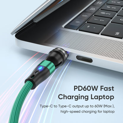 ENKAY PD60W Type-C to Type-C / 8 Pin / Micro USB Magnetic 540 Degrees Rotating Fast Charging Cable, Length:1m(Green) - Charging Cable & Head by ENKAY | Online Shopping South Africa | PMC Jewellery | Buy Now Pay Later Mobicred