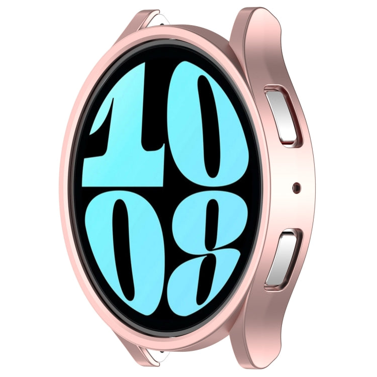 For Samsung Galaxy Watch 6 44mm Half Coverage Hollow PC Watch Protective Case(Rose Gold) - Watch Cases by PMC TechLife | Online Shopping South Africa | PMC TechLife