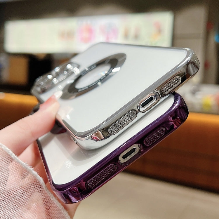 For iPhone 15 Pro Magsafe Electroplating TPU Phone Case(Rose) - iPhone 15 Pro Cases by PMC TechLife | Online Shopping South Africa | PMC TechLife