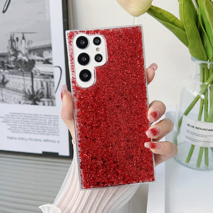 For Samsung Galaxy S24 5G Glitter Sequins Epoxy TPU Phone Case(Red) - Galaxy S24 5G Cases by PMC Jewellery | Online Shopping South Africa | PMC Jewellery