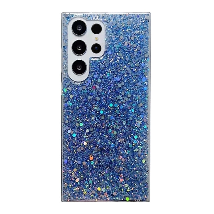 For Samsung Galaxy S24 Ultra 5G Glitter Sequins Epoxy TPU Phone Case(Blue) - Galaxy S24 Ultra 5G Cases by PMC Jewellery | Online Shopping South Africa | PMC Jewellery