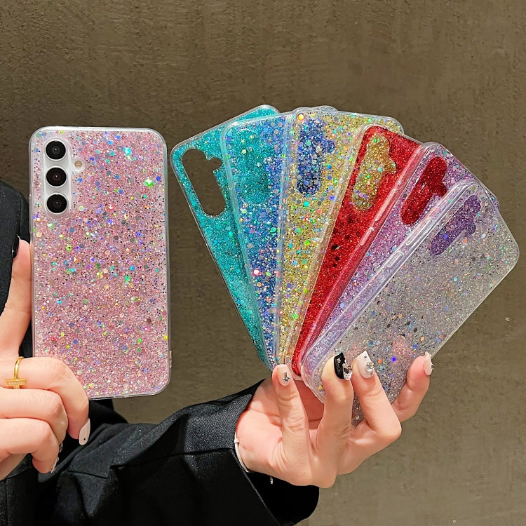 For Samsung Galaxy S24 Ultra 5G Glitter Sequins Epoxy TPU Phone Case(Purple) - Galaxy S24 Ultra 5G Cases by PMC Jewellery | Online Shopping South Africa | PMC Jewellery