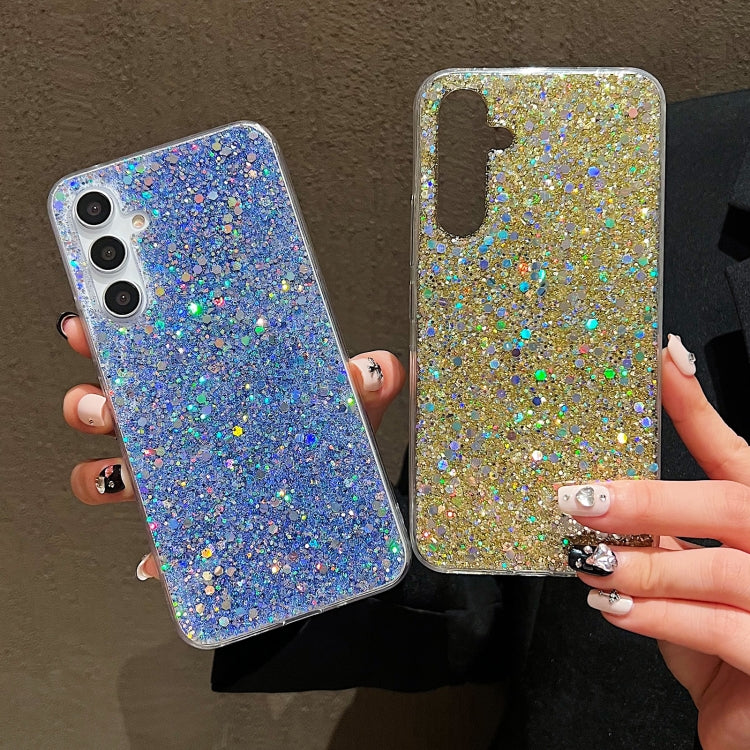 For Samsung Galaxy S24 Ultra 5G Glitter Sequins Epoxy TPU Phone Case(Silver) - Galaxy S24 Ultra 5G Cases by PMC Jewellery | Online Shopping South Africa | PMC Jewellery