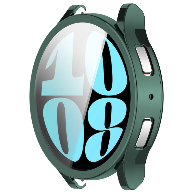 For Samsung Galaxy Watch6 40mm Full Coverage TPU Electroplated Watch Protective Case(Green) - Watch Cases by PMC TechLife | Online Shopping South Africa | PMC TechLife