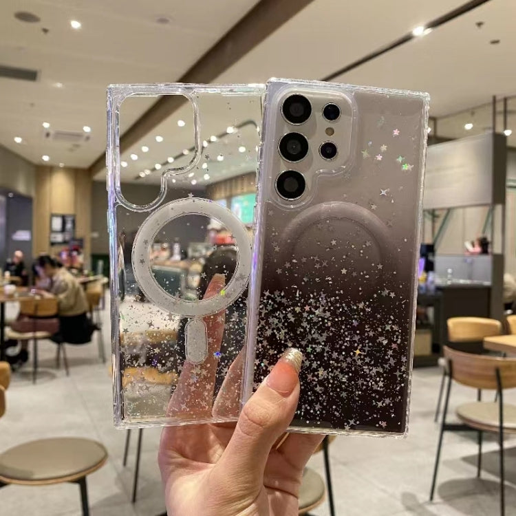 For Samsung Galaxy S22+ 5G Magsafe Glitter TPU Phone Protective Case(Black) - Galaxy S22+ 5G Cases by PMC TechLife | Online Shopping South Africa | PMC TechLife | Buy Now Pay Later Mobicred