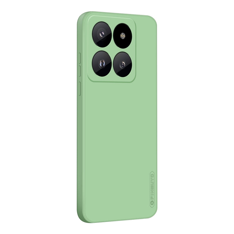 For Xiaomi 14 Pro PINWUYO Sense Series Liquid Silicone TPU Phone Case(Green) - 14 Pro Cases by PINWUYO | Online Shopping South Africa | PMC Jewellery | Buy Now Pay Later Mobicred