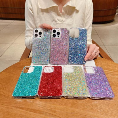 For iPhone 16 Plus Glitter Sequins Epoxy TPU Phone Case(Gold) - iPhone 16 Plus Cases by PMC Jewellery | Online Shopping South Africa | PMC Jewellery | Buy Now Pay Later Mobicred