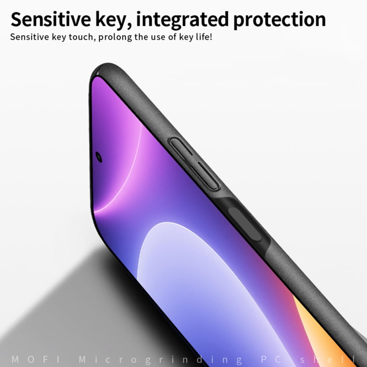 For Xiaomi Redmi Note 12 Turbo /Poco F5 5G MOFI Fandun Series Frosted PC Ultra-thin All-inclusive Phone Case(Gray) - Xiaomi Cases by MOFI | Online Shopping South Africa | PMC Jewellery