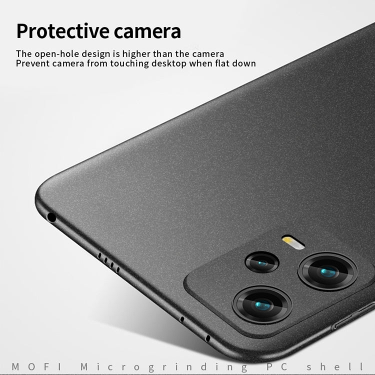 For Xiaomi Redmi Note 12 Pro+ Global MOFI Fandun Series Frosted PC Ultra-thin All-inclusive Phone Case(Gray) - Xiaomi Cases by MOFI | Online Shopping South Africa | PMC Jewellery