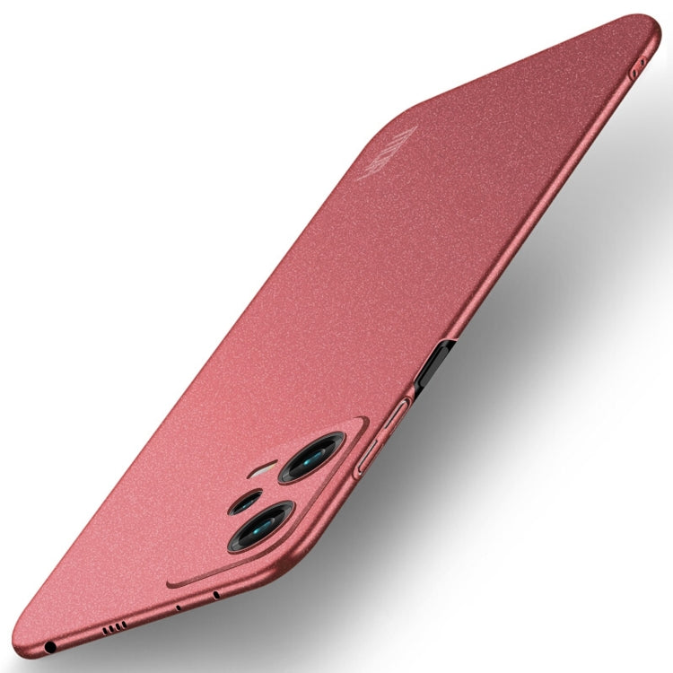 For Xiaomi Redmi Note 12 Pro+ Global MOFI Fandun Series Frosted PC Ultra-thin All-inclusive Phone Case(Red) - Xiaomi Cases by MOFI | Online Shopping South Africa | PMC Jewellery