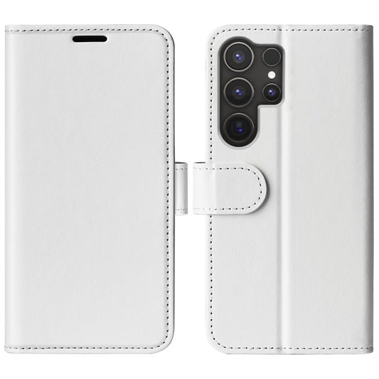 For Samsung Galaxy S25 Ultra 5G R64 Texture Horizontal Flip Leather Phone Case(White) - Galaxy S25 Ultra 5G Cases by PMC Jewellery | Online Shopping South Africa | PMC Jewellery | Buy Now Pay Later Mobicred