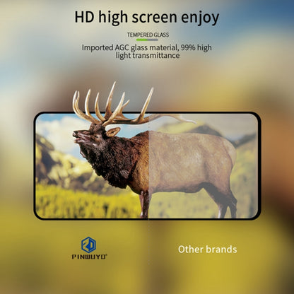 For OPPO Reno12 F / A3 PINWUYO 9H 2.5D Full Screen Tempered Glass Film(Black) - Reno12 F Tempered Glass by PINWUYO | Online Shopping South Africa | PMC Jewellery | Buy Now Pay Later Mobicred