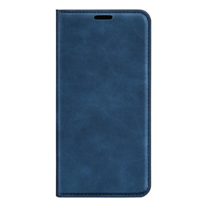 For Samsung Galaxy S25 5G Retro-skin Magnetic Suction Leather Phone Case(Dark Blue) - Galaxy S25 5G Cases by PMC Jewellery | Online Shopping South Africa | PMC Jewellery | Buy Now Pay Later Mobicred