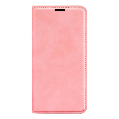 For Samsung Galaxy S25 5G Retro-skin Magnetic Suction Leather Phone Case(Pink) - Galaxy S25 5G Cases by PMC Jewellery | Online Shopping South Africa | PMC Jewellery | Buy Now Pay Later Mobicred