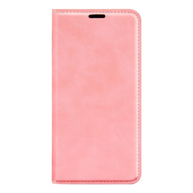 For Samsung Galaxy S25+ 5G Retro-skin Magnetic Suction Leather Phone Case(Pink) - Galaxy S25+ 5G Cases by PMC Jewellery | Online Shopping South Africa | PMC Jewellery | Buy Now Pay Later Mobicred