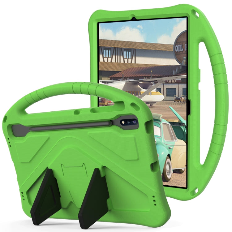 For Samsung Galaxy Tab S10+ 12.4 EVA Shockproof Tablet Case with Holder(Green) - Tab S10+ Cases by PMC Jewellery | Online Shopping South Africa | PMC Jewellery | Buy Now Pay Later Mobicred