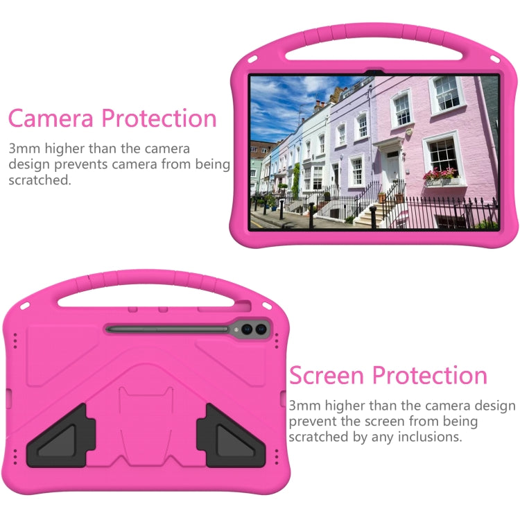 For Samsung Galaxy Tab S10 Ultra 14.6 EVA Shockproof Tablet Case with Holder(Rose Red) - Tab S10 Ultra Cases by PMC Jewellery | Online Shopping South Africa | PMC Jewellery | Buy Now Pay Later Mobicred