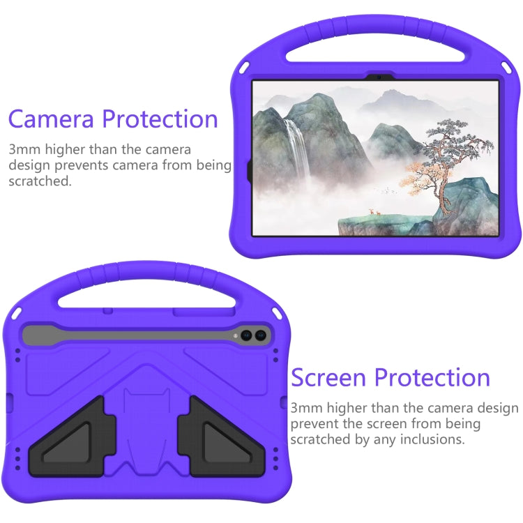 For Samsung Galaxy Tab S10 EVA Shockproof Tablet Case with Holder(Purple) - Tab S10 Cases by PMC Jewellery | Online Shopping South Africa | PMC Jewellery | Buy Now Pay Later Mobicred