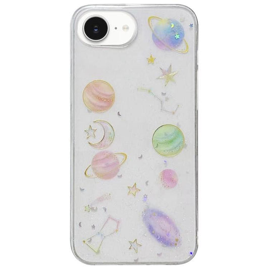 For iPhone 16e Cosmic Star Glitter Epoxy TPU Phone Case(Transparent) - iPhone 16e Cases by PMC Jewellery | Online Shopping South Africa | PMC Jewellery | Buy Now Pay Later Mobicred