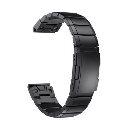 For Garmin Tactix 7 Pro 26mm Titanium Alloy Quick Release Watch Band(Black) - Watch Bands by PMC Jewellery | Online Shopping South Africa | PMC Jewellery