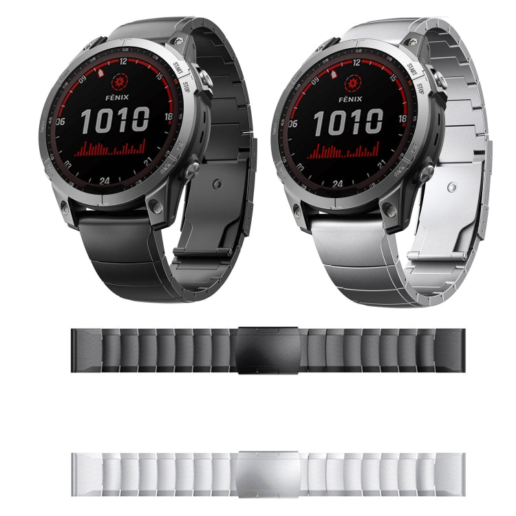 For Garmin Tactix 7 26mm Titanium Alloy Quick Release Watch Band(Sliver) - Watch Bands by PMC TechLife | Online Shopping South Africa | PMC TechLife