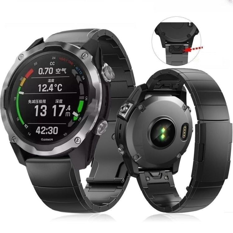For Garmin Tactix 7 26mm Titanium Alloy Quick Release Watch Band(Sliver) - Watch Bands by PMC TechLife | Online Shopping South Africa | PMC TechLife
