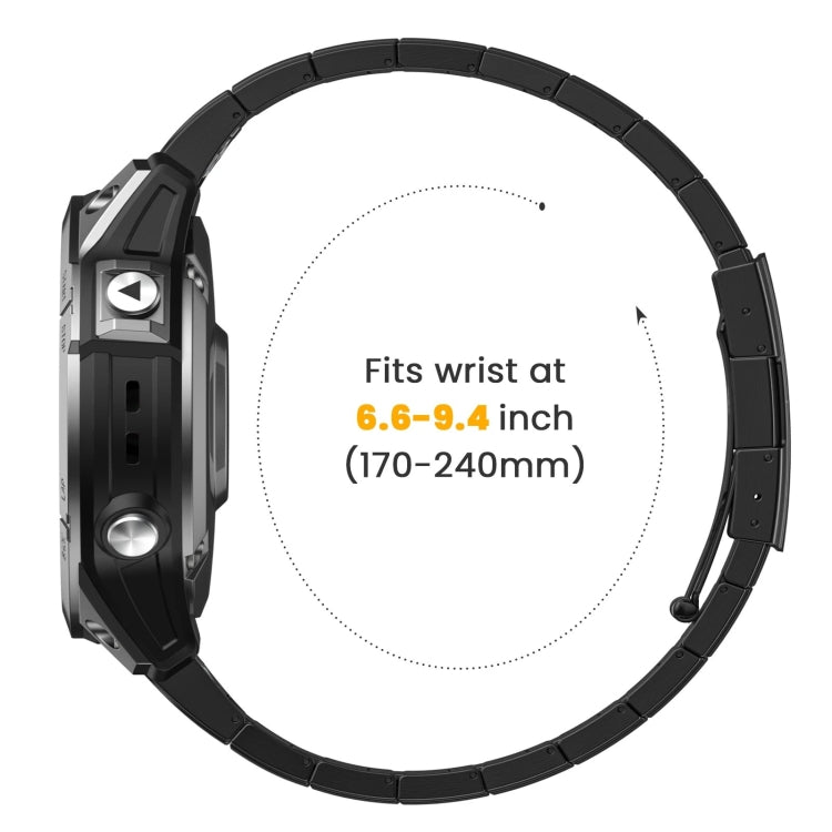 For Garmin D2 Delta PX 26mm Titanium Alloy Quick Release Watch Band(Black) - Watch Bands by PMC TechLife | Online Shopping South Africa | PMC TechLife