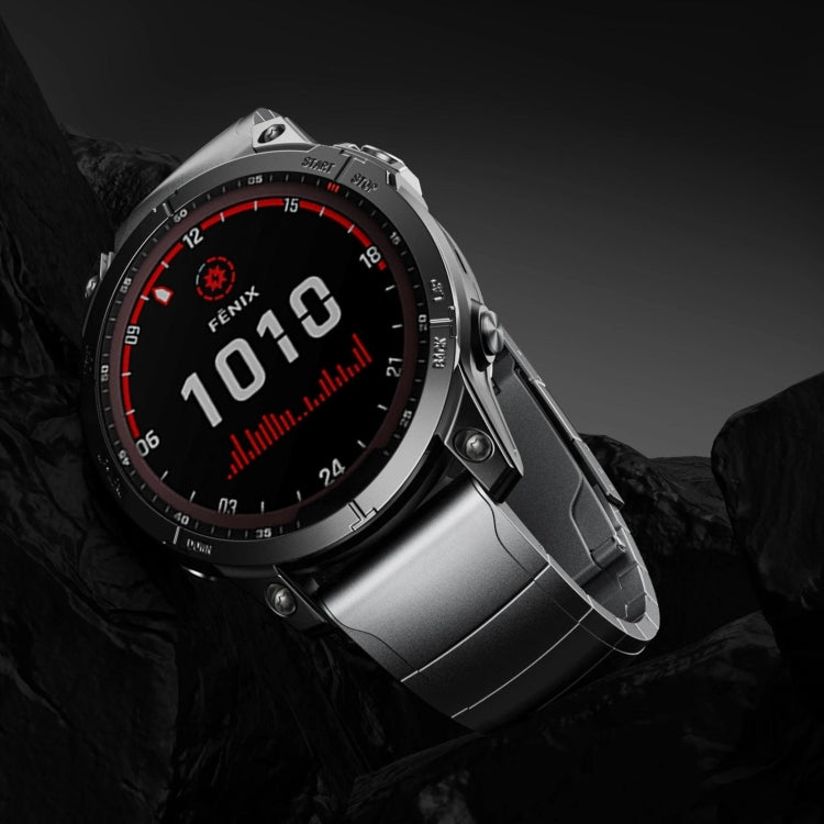For Garmin Enduro 26mm Titanium Alloy Quick Release Watch Band(Sliver) - Watch Bands by PMC TechLife | Online Shopping South Africa | PMC TechLife