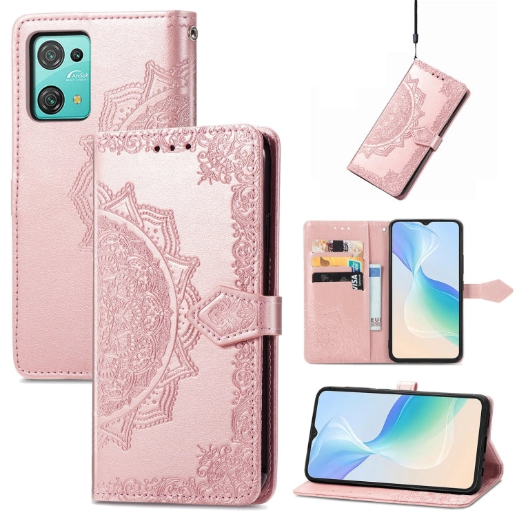 For Blackview C30 Pro Mandala Flower Embossed Leather Phone Case(Rose Gold) - More Brand by PMC Jewellery | Online Shopping South Africa | PMC Jewellery | Buy Now Pay Later Mobicred
