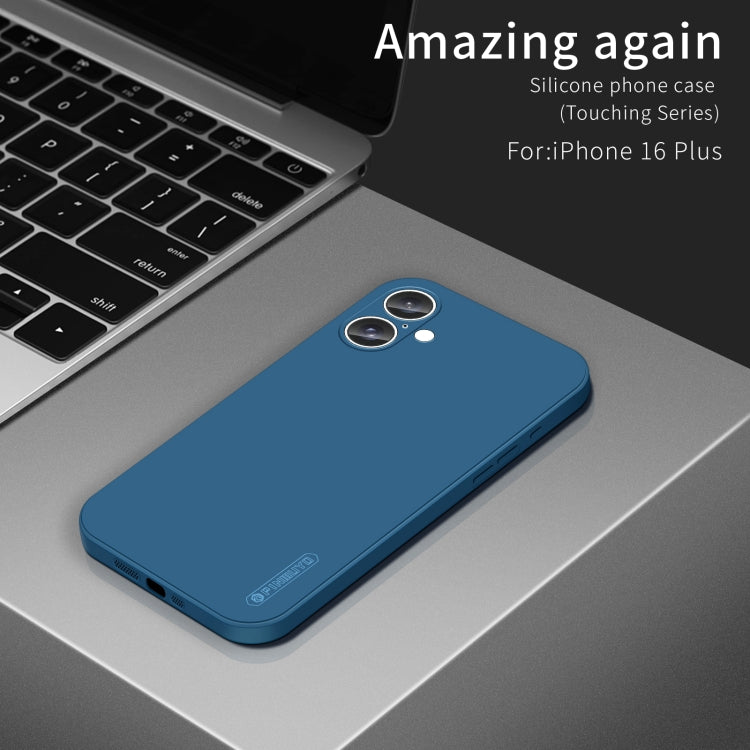 For iPhone 16 Plus PINWUYO Sense Series Liquid Silicone TPU Phone Case(Black) - free shipping - PMC TechLife - Order now!