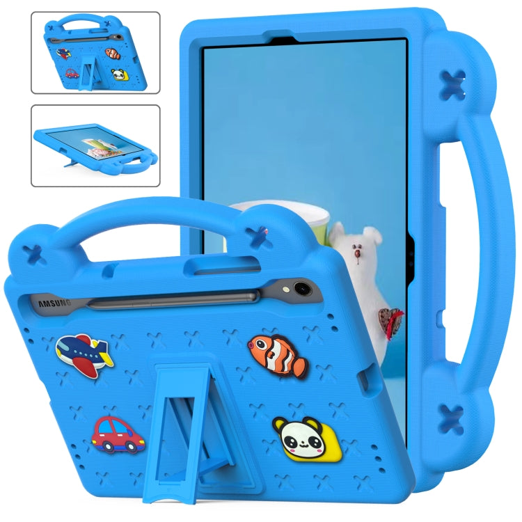 For Samsung Galaxy Tab S9 X710/X716B Handle Kickstand Children EVA Shockproof Tablet Case(Sky Blue) - Galaxy Tab S9 Cases by PMC Jewellery | Online Shopping South Africa | PMC Jewellery | Buy Now Pay Later Mobicred