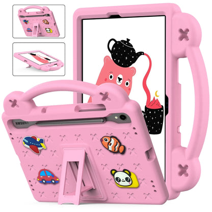 For Samsung Galaxy Tab S9 FE / X510N Handle Kickstand Children EVA Shockproof Tablet Case(Pink) - Galaxy Tab S9 FE by PMC Jewellery | Online Shopping South Africa | PMC Jewellery