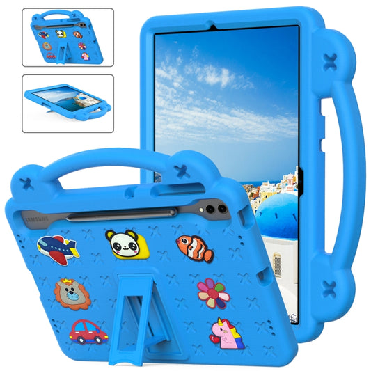 For Samsung Galaxy Tab S9+ 12.4 X810 Handle Kickstand Children EVA Shockproof Tablet Case(Sky Blue) - Galaxy Tab S9+ Cases by PMC Jewellery | Online Shopping South Africa | PMC Jewellery | Buy Now Pay Later Mobicred