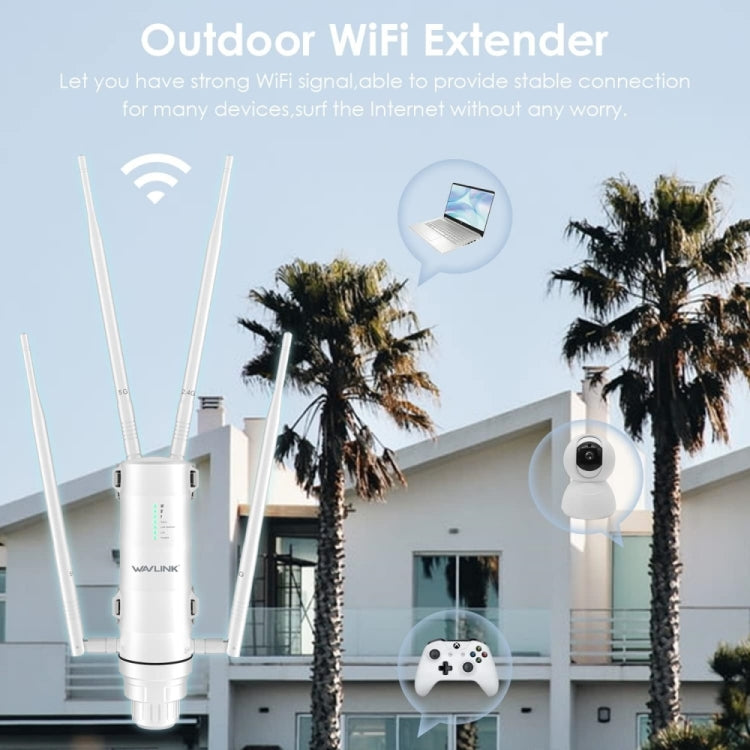 WAVLINK WN572HP3 AC1200 Dual Band Weatherproof Wireless Router Outdoor WiFi Extender, Plug:UK Plug - Wireless Routers by WAVLINK | Online Shopping South Africa | PMC Jewellery | Buy Now Pay Later Mobicred