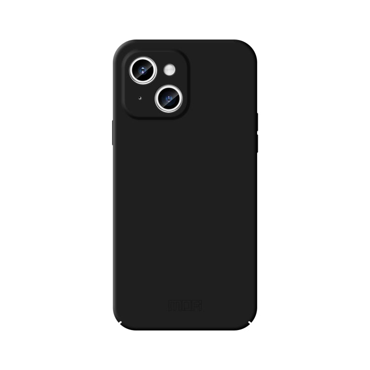 For iPhone 15 Plus MOFI Qin Series Skin Feel All-inclusive Silicone Phone Case(Black) - iPhone 15 Plus Cases by MOFI | Online Shopping South Africa | PMC Jewellery