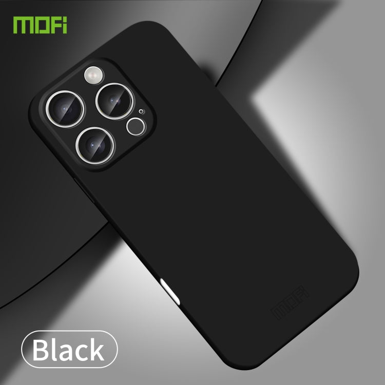 For iPhone 16 Pro MOFI Qin Series Skin Feel All-inclusive PC Phone Case(Black) - iPhone 16 Pro Cases by MOFI | Online Shopping South Africa | PMC Jewellery | Buy Now Pay Later Mobicred