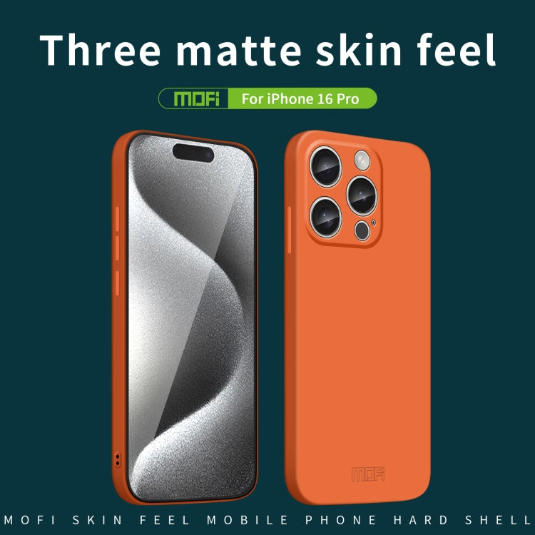 For iPhone 16 Pro MOFI Qin Series Skin Feel All-inclusive PC Phone Case(Black) - iPhone 16 Pro Cases by MOFI | Online Shopping South Africa | PMC Jewellery | Buy Now Pay Later Mobicred