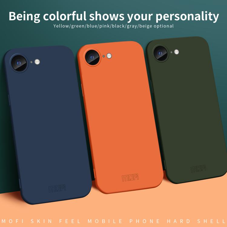 For iPhone 16e MOFI Qin Series Skin Feel All-inclusive PC Phone Case(Beige) - free shipping - PMc TechLife - Order now!