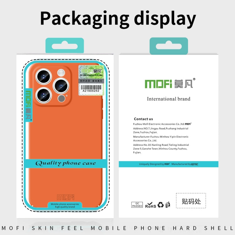 For iPhone 16 Pro Max MOFI Qin Series Skin Feel All-inclusive PC Phone Case(Orange) - iPhone 16 Pro Max Cases by MOFI | Online Shopping South Africa | PMC Jewellery | Buy Now Pay Later Mobicred