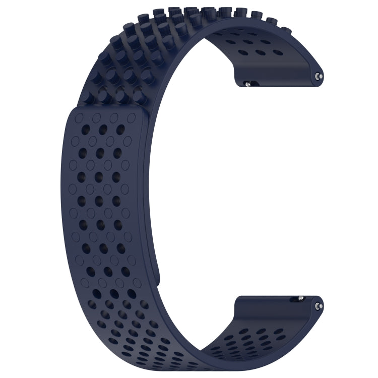 For Xiaomi Watch S1 Active 22mm Holes Breathable 3D Dots Silicone Watch Band(Midnight Blue) - Watch Bands by PMC Jewellery | Online Shopping South Africa | PMC Jewellery