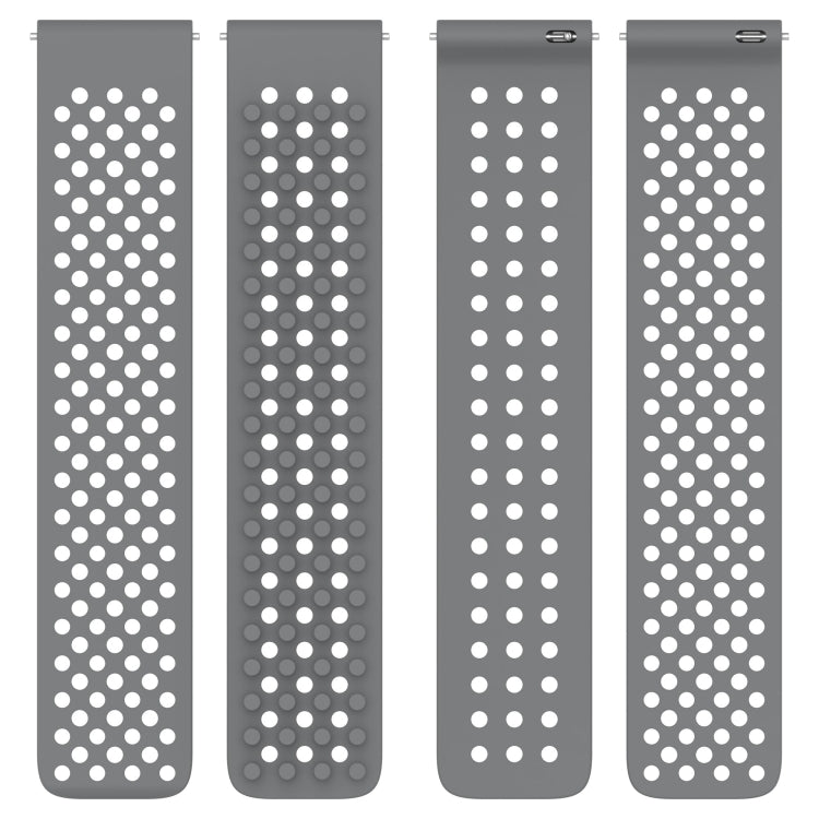 For Xiaomi MI Watch S1 22mm Holes Breathable 3D Dots Silicone Watch Band(White) - Watch Bands by PMC Jewellery | Online Shopping South Africa | PMC Jewellery