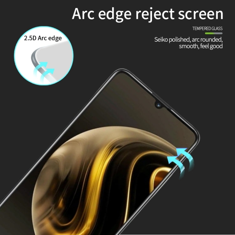 For Huawei Enjoy 70 MOFI 9H 2.5D Full Screen Tempered Glass Film(Black) - Huawei Tempered Glass by MOFI | Online Shopping South Africa | PMC Jewellery